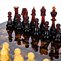 Шахматы-шашки с фигурами из янтаря "Амбассадор" 32х32 см, фотография 3. Интернет-магазин ЛАВКА ПОДАРКОВ
