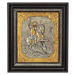 0065171 Гальванопластика ИКОНА "ГЕОРГИЙ ПОБЕДОНОСЕЦ" ГП-04