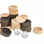 Комплект деревянных фишек для нард, фотография 1. Интернет-магазин ЛАВКА ПОДАРКОВ