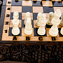 Шахматы-шашки-нарды 3 в 1 "Изобилие" 40х40 см, фотография 3. Интернет-магазин ЛАВКА ПОДАРКОВ