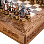 Шахматы "Ледовое побоище" 47х47 см, фотография 3. Интернет-магазин ЛАВКА ПОДАРКОВ