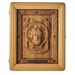 Икона в киоте "Спас Нерукотворный" 21,5х26,5 см