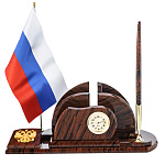 0078377 Нат камень Письменный набор Обсидиан, Бронза ОМ-022