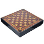 Шахматы с инкрустацией и фигурами из янтаря "Камелот" 45х45 см, фотография 11. Интернет-магазин ЛАВКА ПОДАРКОВ