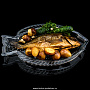 Стеклянное блюдо для рыбы "FISH", фотография 2. Интернет-магазин ЛАВКА ПОДАРКОВ