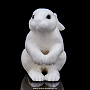 Скульптура из натурального камня "Кролик". Ангидрид, фотография 2. Интернет-магазин ЛАВКА ПОДАРКОВ
