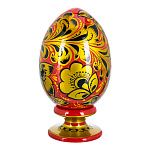 0063753 Хохлома Яйцо пасхальное на подставке-шкатулке  14см  (в/кат) 3609000000