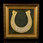 Лошадь Символ 2026 года. Панно-подкова "На счастье". Златоуст