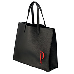 Подарочный пакет из экокожи "Р" 32х26х12 см