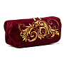 Косметичка "Листопад". Бордовая с вышивкой, фотография 6. Интернет-магазин ЛАВКА ПОДАРКОВ