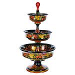 0074949/48*22см Хохлома ГЕРИДОН 3-х ярусный 48*22см