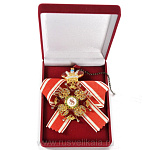 0016422-1ст Фалеристика КРЕСТордена Св.Станислава 1-й ст.с короной, с хрусталем Swarovski