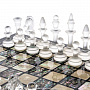 Шахматный ларец с перламутром и фигурами из хрусталя (черн), фотография 5. Интернет-магазин ЛАВКА ПОДАРКОВ