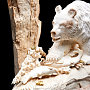 Скульптура из кости мамонта "Медведь на рыбалке", фотография 6. Интернет-магазин ЛАВКА ПОДАРКОВ