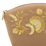 Косметичка "Серенада". Бежевая с вышивкой, фотография 3. Интернет-магазин ЛАВКА ПОДАРКОВ