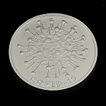 0063928 Серебряный жетон COVID-19 вес 31,1 Серебро 999 УИН 6432202177828645