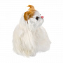 Игрушка из меха "Белая пушистая кошка", фотография 1. Интернет-магазин ЛАВКА ПОДАРКОВ