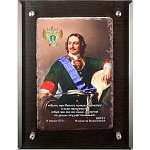 0038245 ПАННО сувенирное "Петр Первый" настенное (стекло) 38*28см