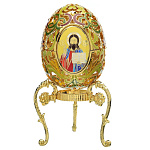 0035056/РС-1033 Традиции ФАБЕРЖЕ Сувенир ЯЙЦО Пасхальное малое"СПАС ВСЕДЕРЖИТЕЛЬ"