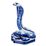 201749 Гжель Скульптура Символ года 2025 "ЗМЕЯ-КОБРА"бол,  в коб