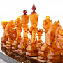 Шахматный деревянный ларец с янтарными фигурами, фотография 8. Интернет-магазин ЛАВКА ПОДАРКОВ
