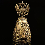 0019201 Бронза Колокол "Москва.Герб." 3,9*3,9*7,5см (13370)