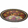 Деревянное панно-тарелка с росписью. Хохлома 50х50 см, фотография 3. Интернет-магазин ЛАВКА ПОДАРКОВ