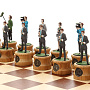 Шахматы деревянные "Репортеры" 43х43 см, фотография 3. Интернет-магазин ЛАВКА ПОДАРКОВ