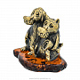 Статуэтка с янтарем "Пес и волк", фотография 2. Интернет-магазин ЛАВКА ПОДАРКОВ