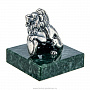 Статуэтка на подставке из змеевика "Лев". Серебро 925*, фотография 3. Интернет-магазин ЛАВКА ПОДАРКОВ