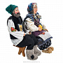 Коллекционные куклы ручной работы "Дед с бабкой на лавочке", фотография 2. Интернет-магазин ЛАВКА ПОДАРКОВ