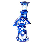 -зол  ГЖЕЛЬ  Штоф "ДОМОВИК" в золоте