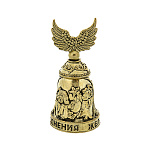 0025565 Сувенир КОЛОКОЛЬЧИК-ОБЕРЕГ "ИСПОЛНЕНИЯ ЖЕЛАНИЙ" 3,3*6,8 см 1166721