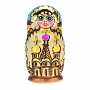 Матрёшка расписная (с выжиганием) "Купола" В ассортименте, фотография 5. Интернет-магазин ЛАВКА ПОДАРКОВ
