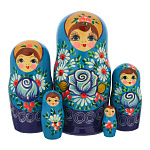 Матрешка "Розочка" 5 мест