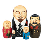 Матрешка "Вожди-политики. Ленин" 5 мест
