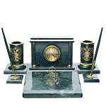 6163-карандашница  Нат камень БОЧКА-КАРАНДАШНИЦА (к набору)