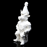 -0,75л /БЕЛЫЙ Фарфор ШТОФ "Бык-Генерал" БЕЛЫЙ