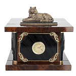 Сейф-часы из натурального камня "Тигр"