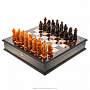 Шахматный ларец с янтарными фигурами "Рыцари", фотография 1. Интернет-магазин ЛАВКА ПОДАРКОВ