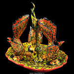 0022022/Выс Хохлома Набор для специй "Триумф" 6156