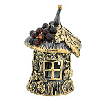 0071751/2960 Колокольчик Домик Гнома Сувениры (коньячный)