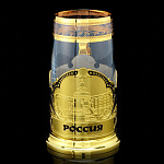 0066453 Златоуст Подстаканник "Царь-Колокол" SUV - 9486 РФ позолота, эмаль, с ложкой и стаканом