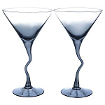 0073485/28185  ГХСЗ RNBSO9947 Набор 2 БОКАЛА МАРТИНИ ИЗ.НОГА 200мл "ЧЕРНОЕ МОРЕ" омбре 4