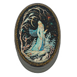 Шкатулка с художественной росписью "Снегурочка"