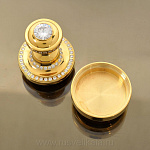 0016971 Златоуст ПЕЧАТЬ С КАМНЯМИ позолота,в П/У