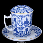 0022638/81.14830.00.1 ЛФЗ БОКАЛ+БЛЮД./КРШ Снежное утро"Сувенир"380мл ТН1