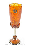 16061-С-1перс Янтарь Бокал "Солнышко" в ПУ Серебро 875* 