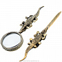 Канцелярский набор с лупой и ножом "Крокодил", фотография 3. Интернет-магазин ЛАВКА ПОДАРКОВ