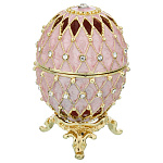 200056/РС-0557Р-04 Традиции ФАБЕРЖЕ ЯЙЦО пасх."СЕТКА" резное